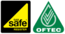 Gas Safe & OFTEC logos